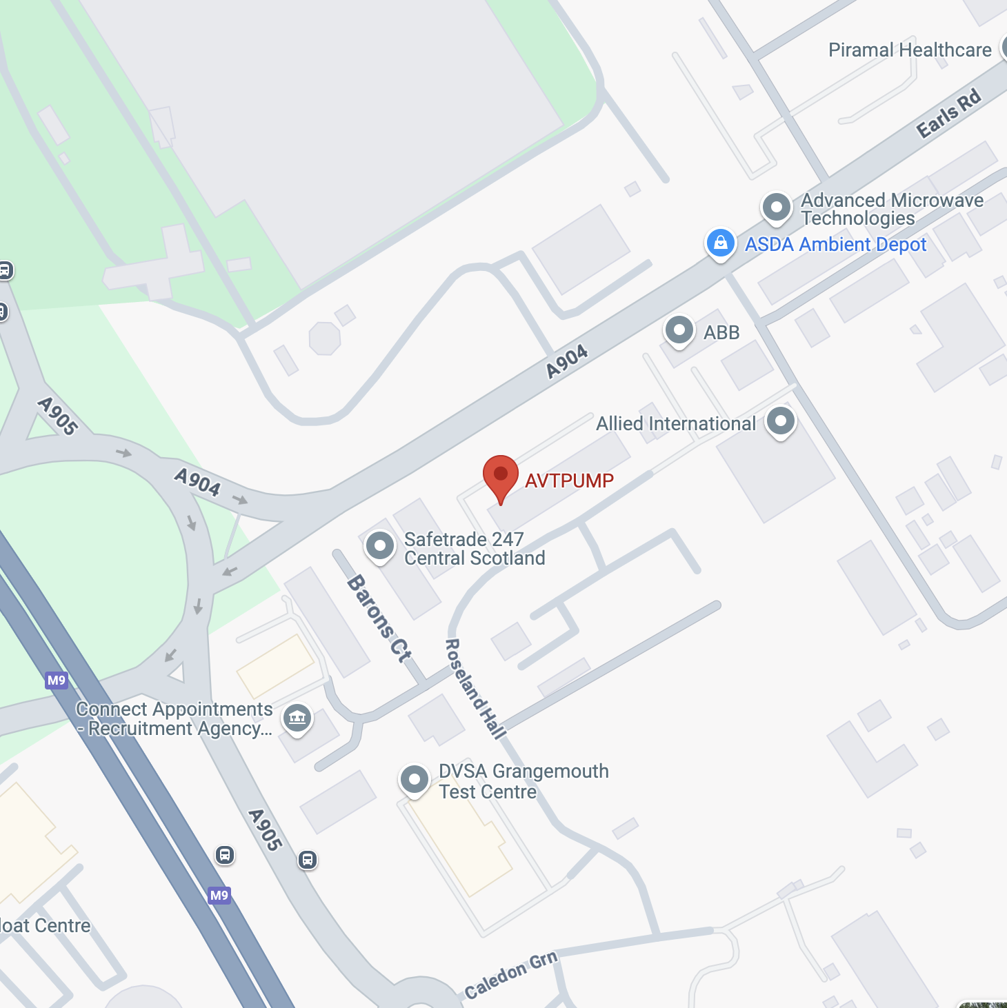 Map of Grangemouth